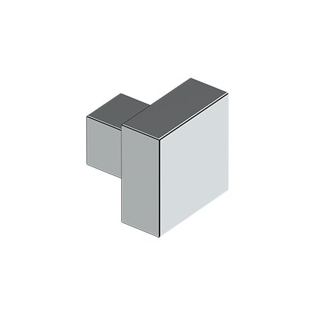 Deltana MODERN SQUARE KNOB, 1-1/4 x 1-1/4, SOLID BRASS in Polished Chrome KS125U26